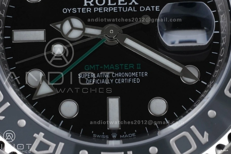 GRNR 126710 1:1 Bracelet Edition II Oyster SH3285 New GMT-Master V2 Gray Ceramic 904L Bruce Black Best on ARF Wayne 0304